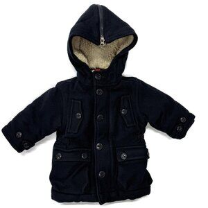 Baby Gap Boys Peacoat Coat Jacket Navy Blue‎ Toddler 12-18 Months Wool